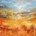 Peinture à huile sur toile  en lin montées sur châssis en bois  / Format : (8F) 41cm x 33cm.

