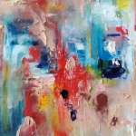 Peinture à huile sur toile  - 
Format : 20cm x 20cm. 