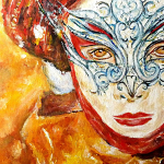 Peinture à huile sur toile  - Format : 46cm x 38cm.
