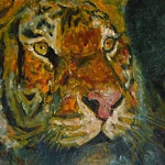 Peinture à huile sur toile en lin montées sur châssis en bois - / Format : (8F) 46cm x 38cm.
