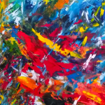 Peinture à huile  /
Format : 40cm x 40cm 

