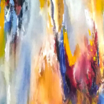 Peinture à huile sur toile  -  Format : 55cm x 46cm.