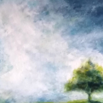 Peinture à huile sur toile en lin montées sur châssis en bois - Format :  46cm x 38cm
